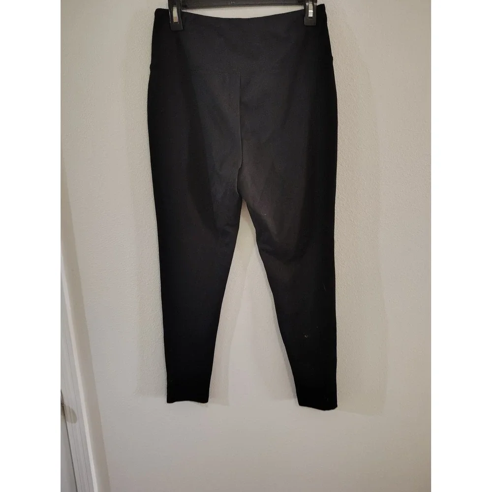 No Boundaries Black High Rise Pintuck Seam Leggings Women L 11-13 Recycled Poly - Picture 2 of 3